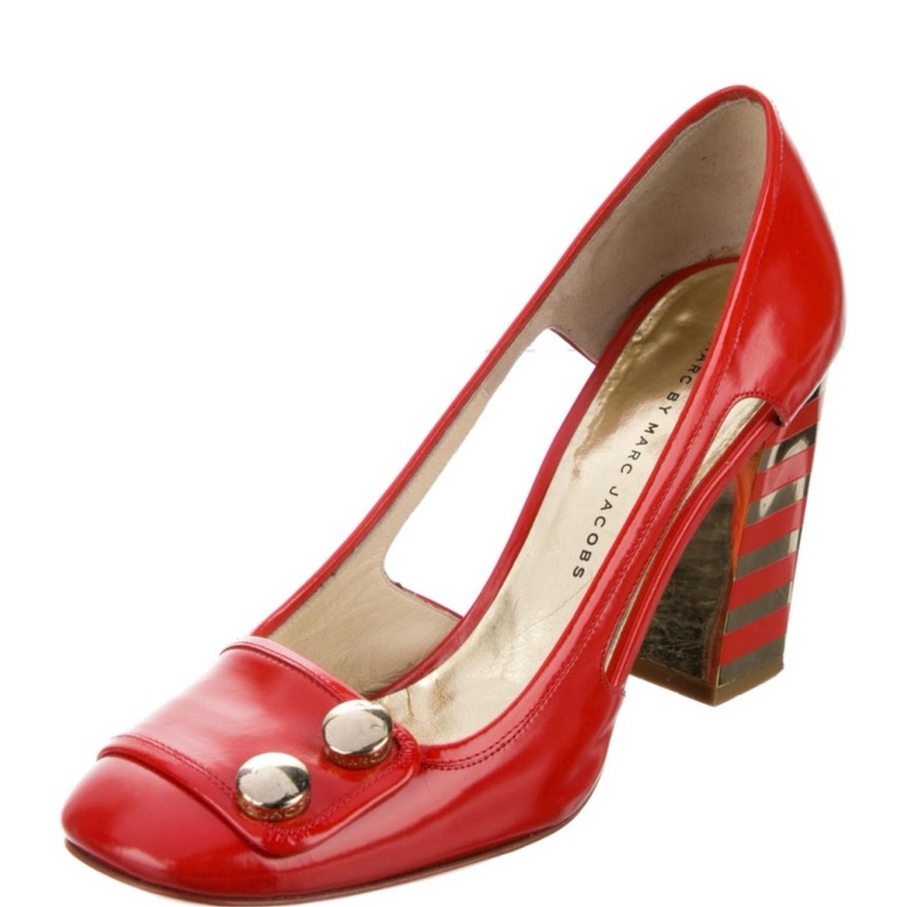 Marc Jacob leather printed pumps